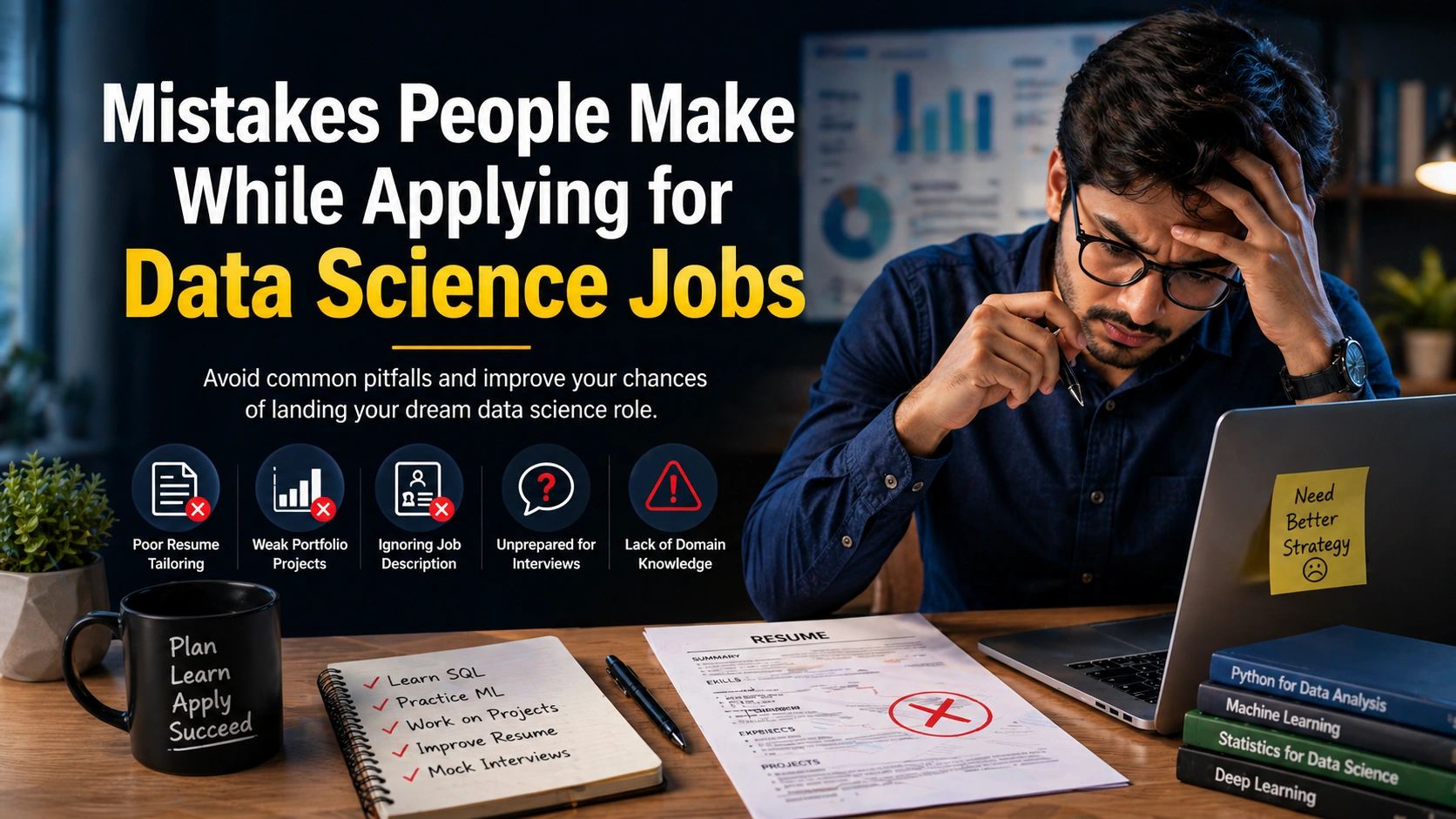 Mistakes People Make While Applying for Data Science